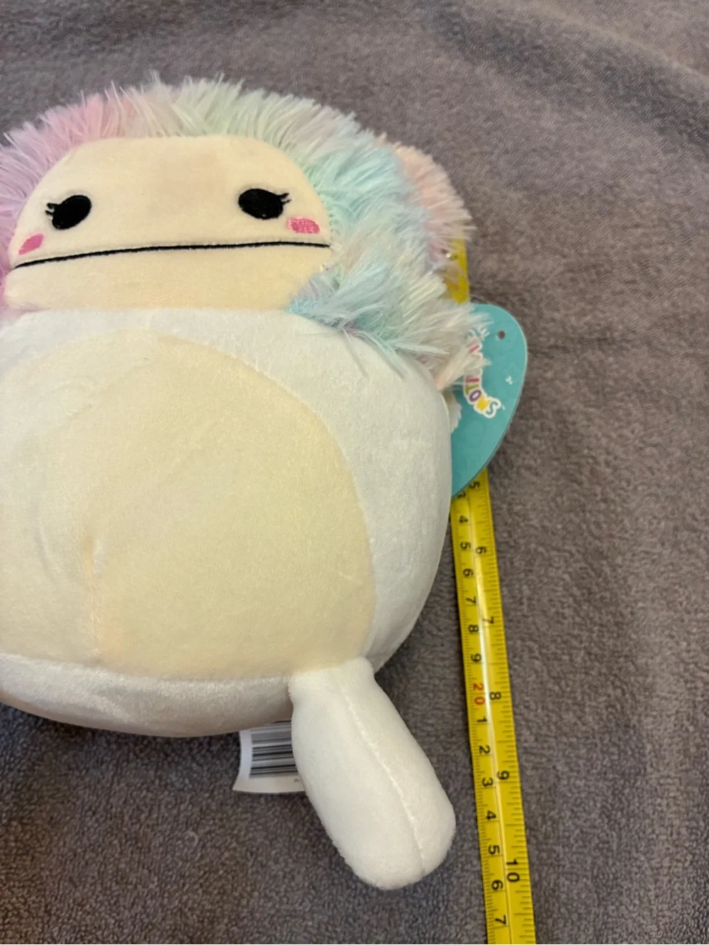Squishmallows Pastel Rainbow Plush with Cream Body